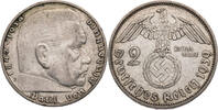 2 Reichsmark 1939 E Drittes Reich Hindenburg - Kursmünze (1936-1939) ss