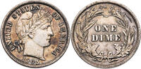USA 1 Dime Barber Dime - Kursmünze (1892-1916) -