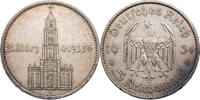Drittes Reich 5 Reichsmark Zum Jahrestag der Eröffnung des Reichstages - Garnisonskirche mit Datum -