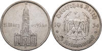 Drittes Reich 5 Reichsmark Zum Jahrestag der Eröffnung des Reichstages - Garnisonskirche mit Datum -