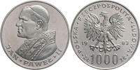 Polen 1000 Zloty Visit of Pope Ioannes Paulus II -