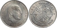 Spanien 100 Pesetas Francisco Franco - Kursmünze (1966-1970) -