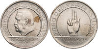 Weimarer Republik 3 Reichsmark Zum 10. Jahrestag der Weimarer Reichsverfassung (Schwurhand) -