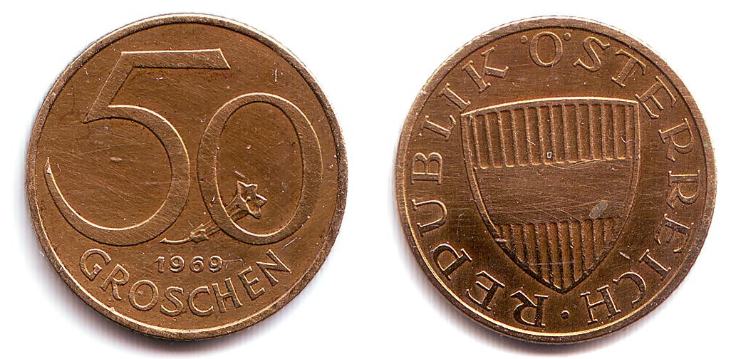 1963 50. 50 Groschen. O.sterreich монеты 10. 50 Groschen Republik osterreich перевод на русский.