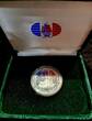 Dominicanische Republik 1 Peso 1989 Schiffsflotte von Columbus Proof in Kapsel mit Original-Box