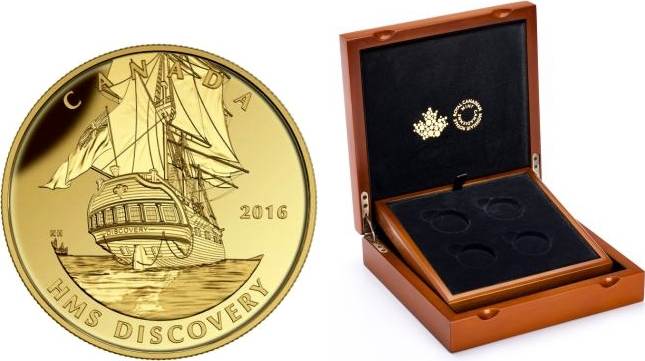 Kanada 200 Dollar 2016 Segelschiff - Discovery Proof mit Box+ ...