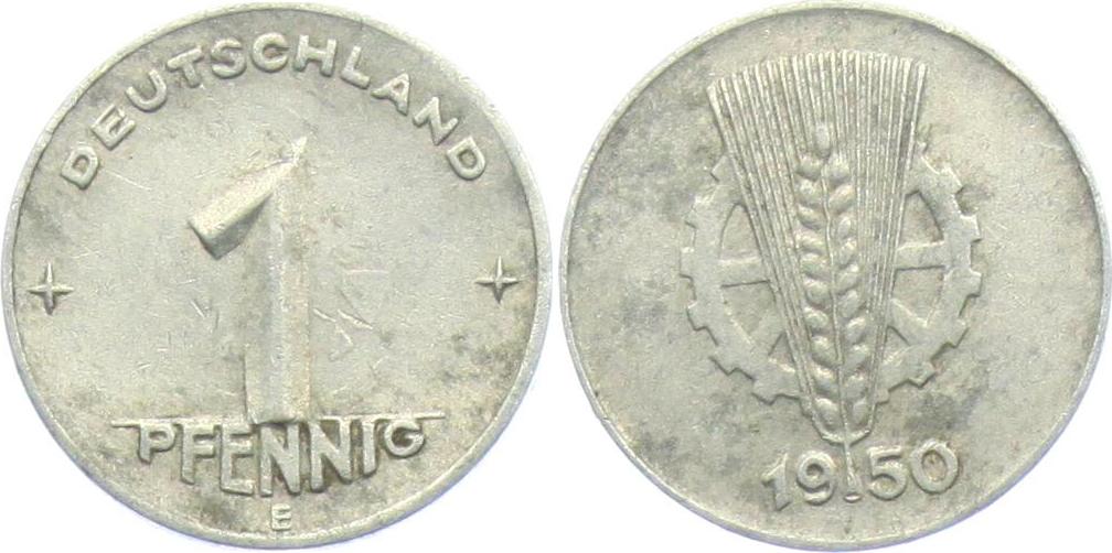 10 pfennig 1950 value