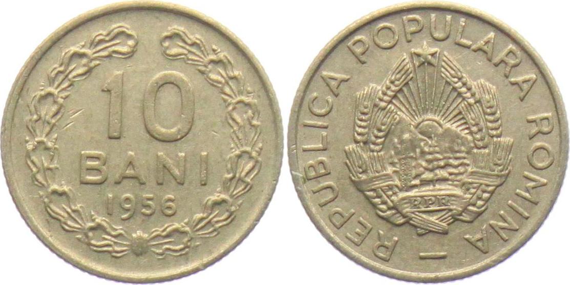 Rumänien 1956 10 Bani VF | MA-Shops