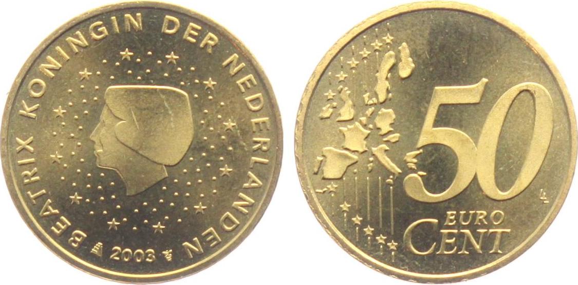 50 Cents 2003 Beatrix Der Königin Der Niederlande 1980 2014 Brf