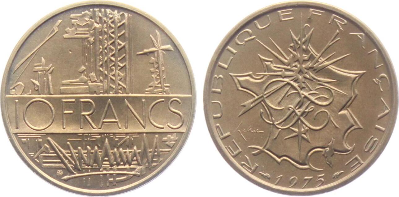1975 French 10 Francs Coin