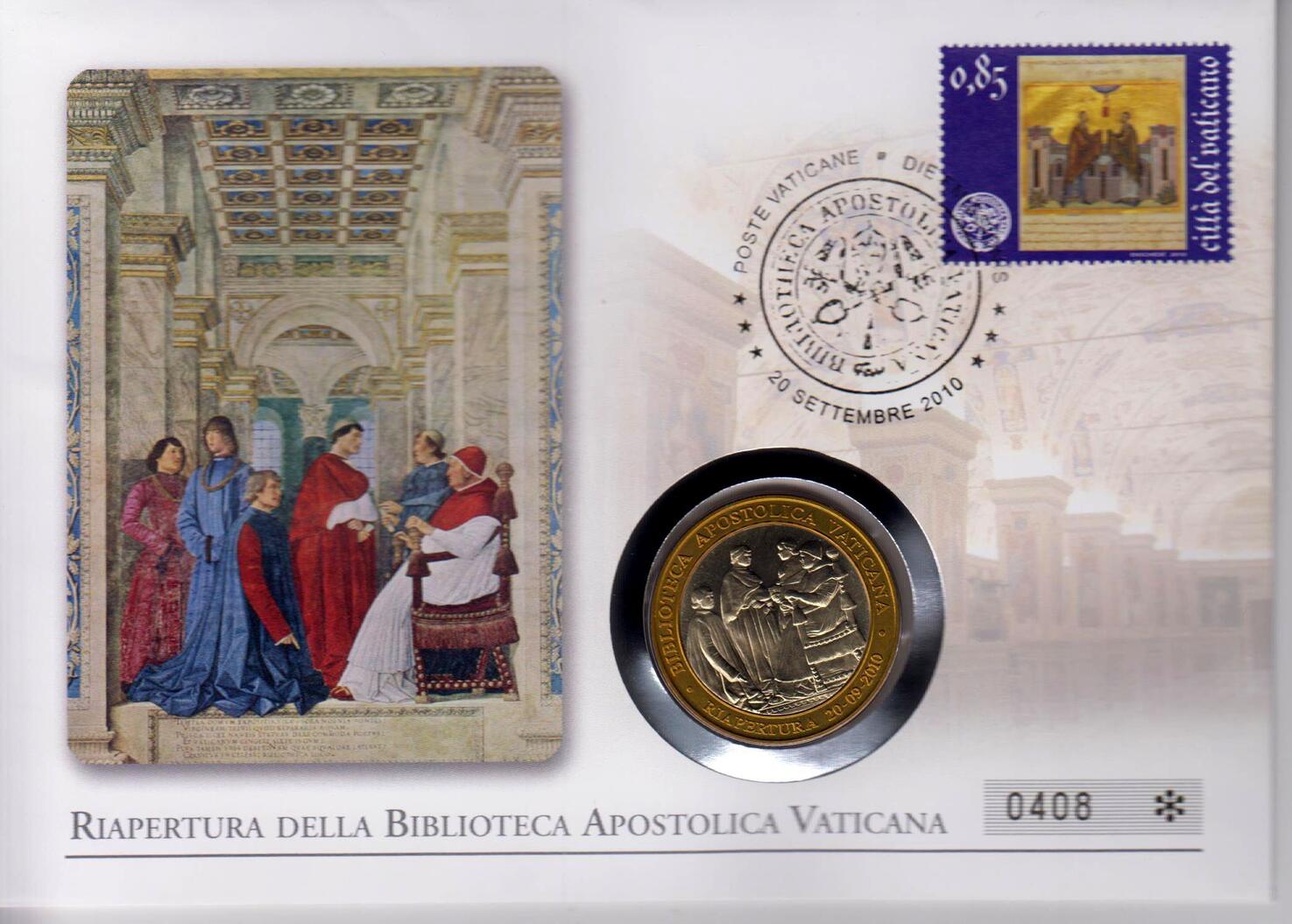 Medaille auf Numisbrief 2010 Papst Benedikt XVI. - Wiedereröffnung der ...