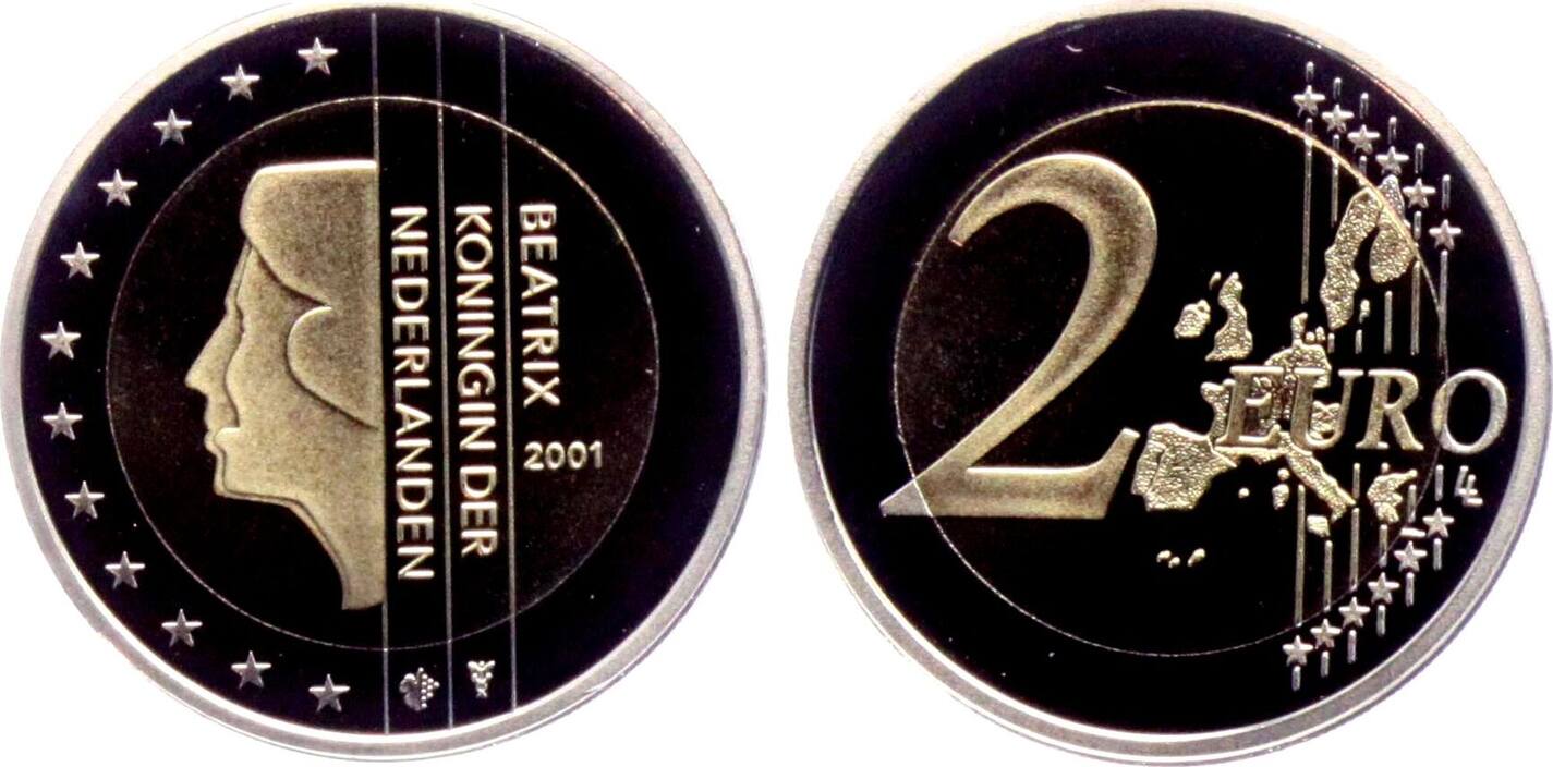 2 euro münze 2001 königin beatrix niederlande