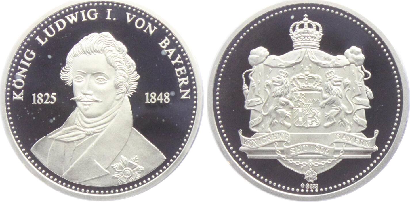 1991 Medaille - Bayern - König Ludwig I. (1825-1848) - Serie: Deutsche