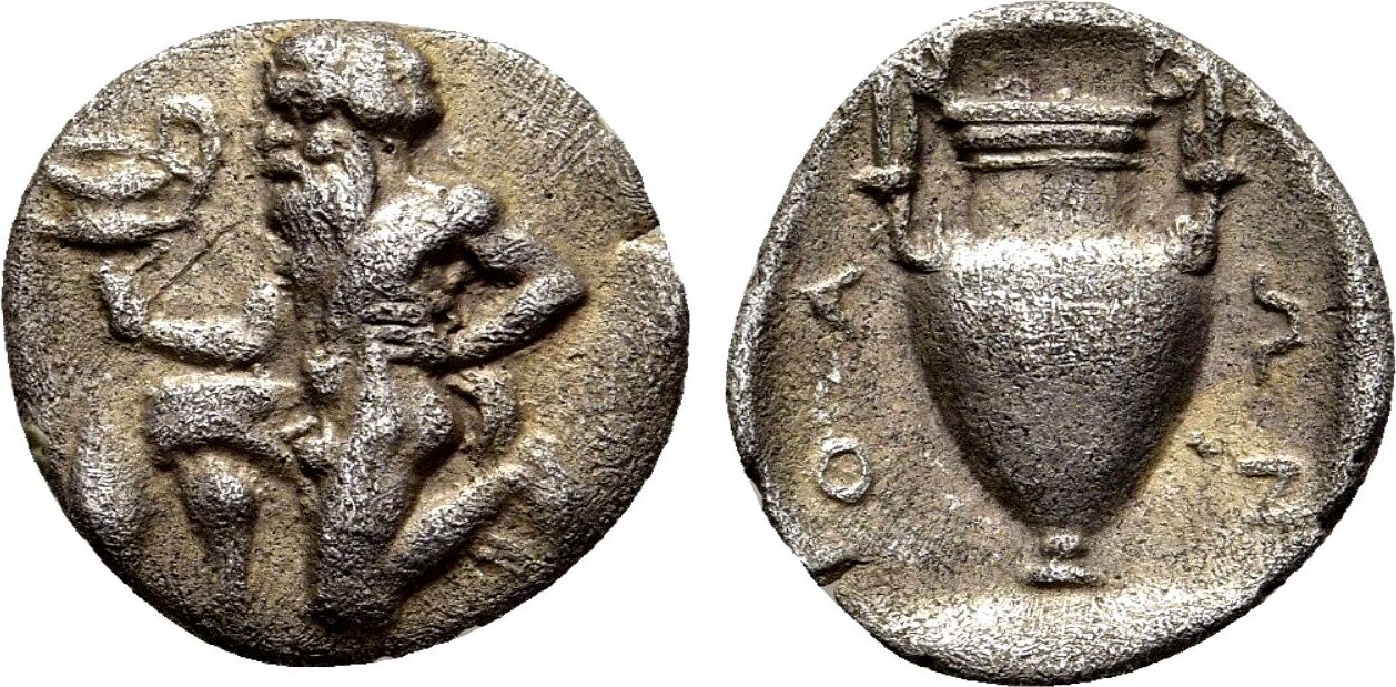Griechenland Thasos Insel vor Thrakien Trihemiobol ca. 411350 v