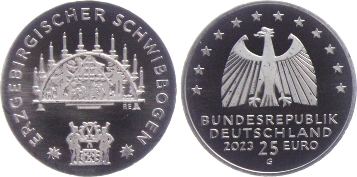 Deutschland - BRD 25 Euro 2023 G Weihnachten - Weihnachtsmünze ...