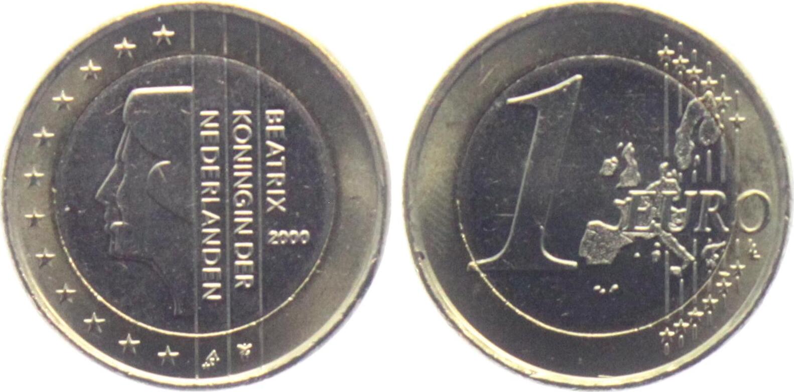 1 Euro Münze Beatrix Königin Der Niederlande 2000 Wert www.ma-shops.com