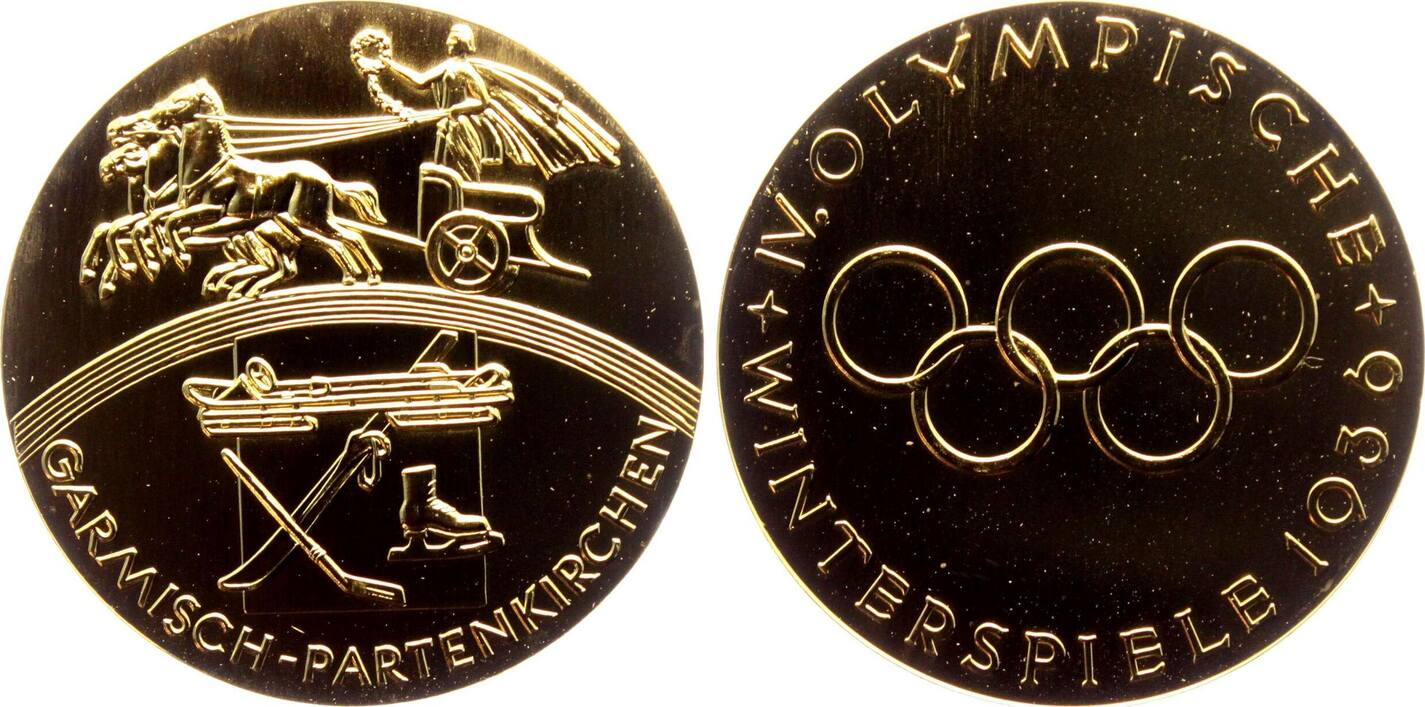 Olympiade Garmisch-partenkirchen Medaille 1992 Olympische Spiele 1936 