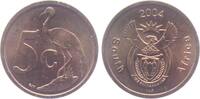S&uuml;dafrika 5 Cents 2004 Vogel - Tiere vz 5.72 US$  +  8.03 US$ shipping