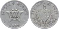 Kuba 20 Centavos 1969 XX im Stern ss 11.49 US$  +  8.03 US$ shipping