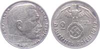 Drittes Reich 2 Reichsmark 1939 A Hindenburg ss 14.95 US$  +  11.49 US$ shipping