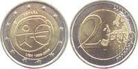 Spanien 2 Euro 2009 WWO - W&auml;hrungsunion - Strichm&auml;nnchen bankfrisch 5.75 US$  +  8.07 US$ shipping