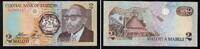 Lesotho 2 Malati Banknote - Lesotho - 2 Maloti - König Moshoeshoe II. - Hütte -