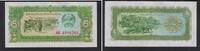 Laos 5 Kip Banknote - Laos - 5 Kip - Menschen an der Kasse - Elefanten beim Holzschlagen -