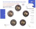 Deutschland 5 x 2 Euro Sondermünzen-Serie (A, D, F, G, J) - Bremen - Roland -