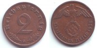 1 Reichspfennig 1936 A Drittes Reich 1 Reichspfennig - mit Hakenkreuz st