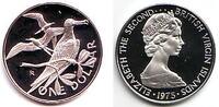 Jungferninseln - British Vergin Islands 1 Silber-Dollar Fregattvögel - Vogel -