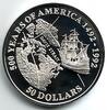 Cook-Inseln 50 Dollar 500 Jahre Amerika - John Davis - Schiffe -