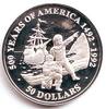 Cook-Inseln 50 Dollar 500 Jahre Amerika - Pilgerväter - Segelschiff Mayflower -
