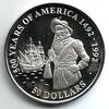 Cook-Inseln 50 Dollar 500 Jahre Amerika - Henry Hudson -