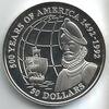 Cook-Inseln 50 Dollar 500 Jahre Amerika - Francisco de Orellana -