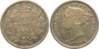10 Cents 1871 Kanada Victoria (1837 - 1901) ss+