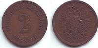 2 Pfennig 1875 J Kaiserreich 2 Pfennig - kleiner Adler f.st
