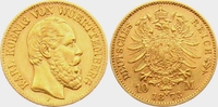 Württemberg 10 Mark König Karl von Württemberg (1864-1891)