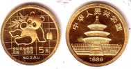 China 5 Yuan 1/20 Unze Goldmünze - Panda