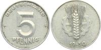 DDR 5 Pfennig 5 Pfennig - Ähre und Zahnrad -