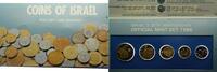 KMS - 1 Agora - 1/2 Schekel 1986 Israel KMS Israel - 38 Jahre Unabhängigkeit - Pieford - im Original-Folder st - Pidfort