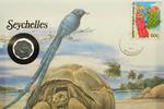 Seychellen 5 Cents auf Numisbrief Numisbrief Seychellen - Schildkröte - Vögel -