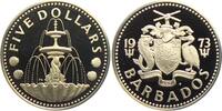 Barbados 5 Dollars Brunnen - Muschelbrunnen -