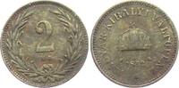2 Filler 1892 K.B. Österreich/Ungarn 2 Filler ss/vz
