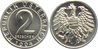2 Groschen 1994 Österreich 2. Republik Österreich (ab 1945) handgehoben