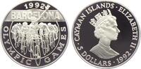 Cayman Inseln 5 Dollars Olympische Spiele 1992 in Barcelona - Radrennen -