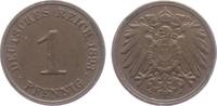 1 Pfennig 1893 J Kaiserreich 1 Pfennig - großer Adler vz