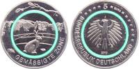 Deutschland - BRD 5 Euro Gemäßigte Zone - mit grünem Polymerring -