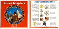 Großbritannien KMS - 1,88 Pfund KMS 1985 - 7 Werte - 1 Penny bis 1 Pound - im off. Blister der Royal Mint -