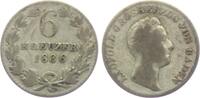 Baden 6 Kreuzer Großherzog Leopold von Baden (1830 - 1852) -