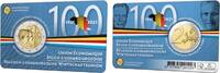 Belgien 2 Euro auf Coincard Belgien-Luxemburg Wirtschaftsunion - im Blister - franz. -